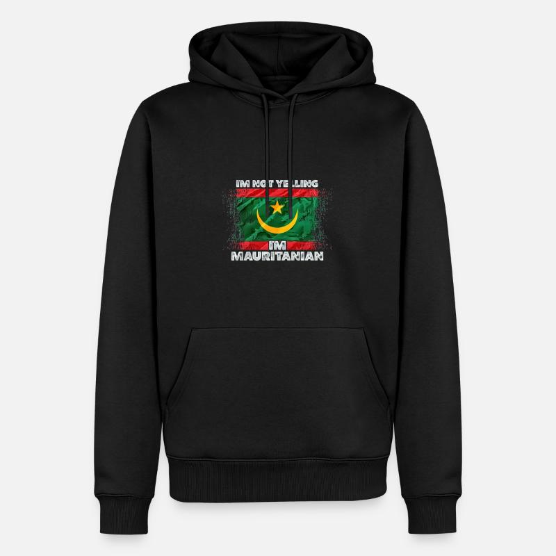 Mauretanien - Männer Premium Bio Hoodie - Schwarz