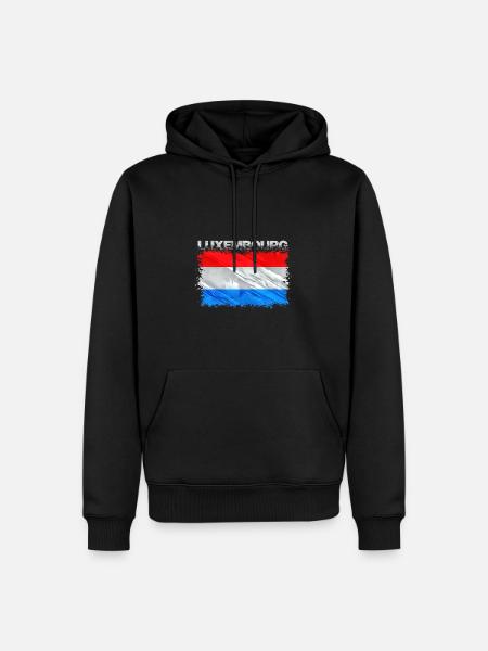 Luxembourg - Men’s Premium Organic Hoodie - black