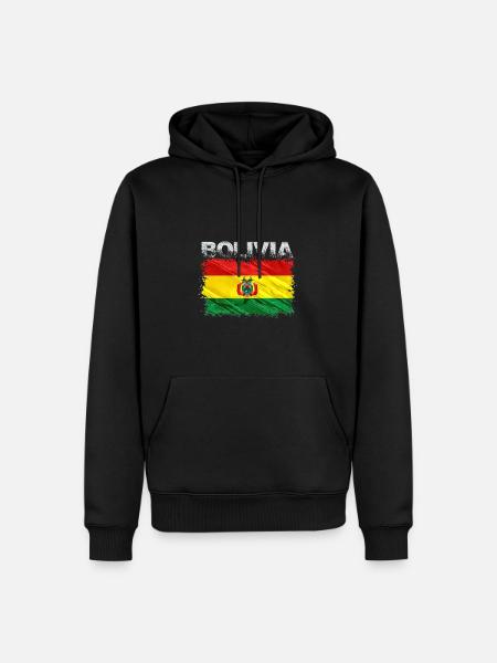 Bolivia - Men’s Premium Organic Hoodie - black