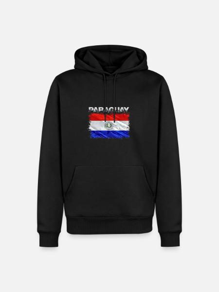 Paraguay - Sweat à capuche Premium bio Homme - noir