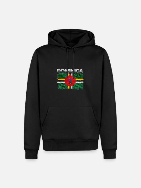Dominica - Men’s Premium Organic Hoodie - black