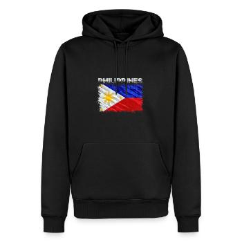 Philippinen - Männer Premium Bio Hoodie - Schwarz - Vorne - Nico (187cm)
