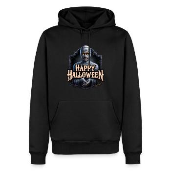 Happy Halloween Mummy - Men’s Premium Organic Hoodie - black - Front - Nico (187cm)