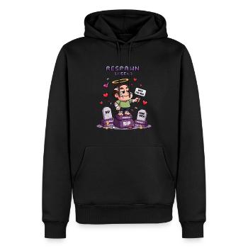 Respawn Legende - Lustiges Gaming Design - Männer Premium Bio Hoodie - Schwarz - Vorne - Nico (187cm)