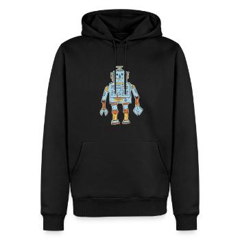 Robot T-Shirt Kids - Sweat à capuche Premium bio Homme - noir - Devant - Nico (187cm)