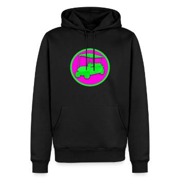 Fancy Golfcar - Männer Premium Bio Hoodie - Schwarz - Vorne - Nico (187cm)