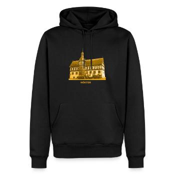 Höxter Rathaus Weserbergland Nordrhein-Westfalen - Männer Premium Bio Hoodie - Schwarz - Vorne - Nico (187cm)