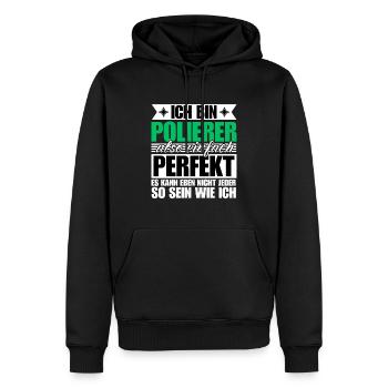 Perfekter Polierer - Männer Premium Bio Hoodie - Schwarz - Vorne - Nico (187cm)