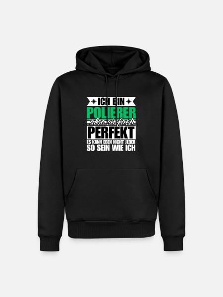 Perfekter Polierer - Männer Premium Bio Hoodie - Schwarz