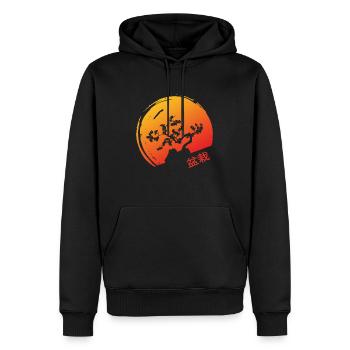 Bonsaï Bonsaï Arbre Bonsaï Art - Sweat à capuche Premium bio Homme - noir - Devant - Nico (187cm)
