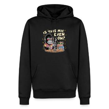 Podcast Gorilla And Capybara - Men’s Premium Organic Hoodie - black - Front - Nico (187cm)