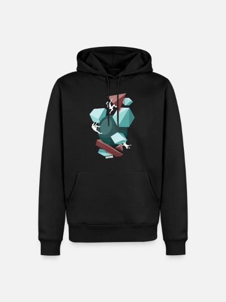 fun team - Men’s Premium Organic Hoodie - black