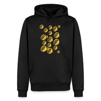 Zitronen - Männer Premium Bio Hoodie - Schwarz - Vorne - Nico (187cm)