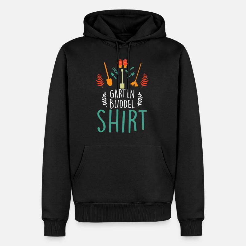 Garten Buddel Gärtner - Männer Premium Bio Hoodie - Schwarz