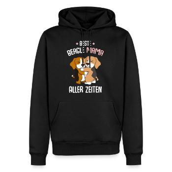 Beste Beagle Mama - Männer Premium Bio Hoodie - Schwarz - Vorne - Nico (187cm)