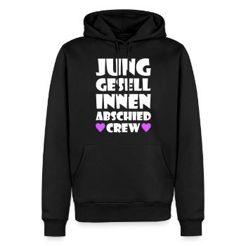Hen Party Crew Hen - Men’s Premium Organic Hoodie - black - Front - Nico (187cm)