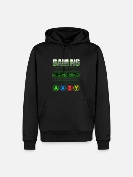 GAMING DIMENSION (AXBY) - Men’s Premium Organic Hoodie - black