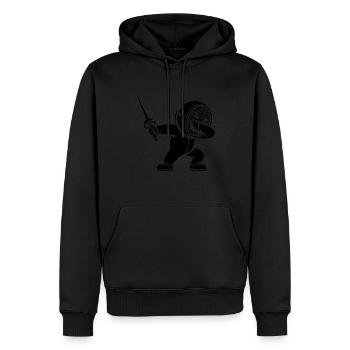 Dubbing Fechter Fechter Degen Degen Fechter Athlet - Männer Premium Bio Hoodie - Schwarz - Vorne - Nico (187cm)