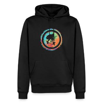 Stunt Scooter Scooter Stunt Scooter Pédale Scooter - Sweat à capuche Premium bio Homme - noir - Devant - Nico (187cm)