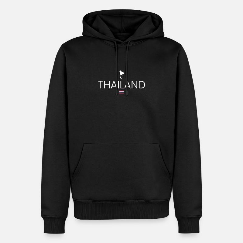 Vacances en Thaïlande - Sweat à capuche Premium bio Homme - noir