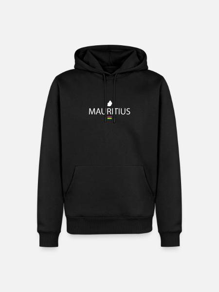 Insel Mauritius Urlaub - Männer Premium Bio Hoodie - Schwarz