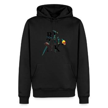 Papagei neu denken - Männer Premium Bio Hoodie - Schwarz - Vorne - Nico (187cm)