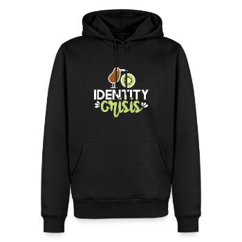 Kiwi Identity Crisis - Männer Premium Bio Hoodie - Schwarz - Vorne - Nico (187cm)