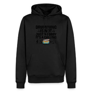 Drum Corps Marching Band Drum Corp Music Percussio - Männer Premium Bio Hoodie - Schwarz - Vorne - Nico (187cm)