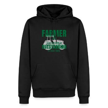 Farmer Definition Noun Farmer Agriculture Tractor - Männer Premium Bio Hoodie - Schwarz - Vorne - Nico (187cm)