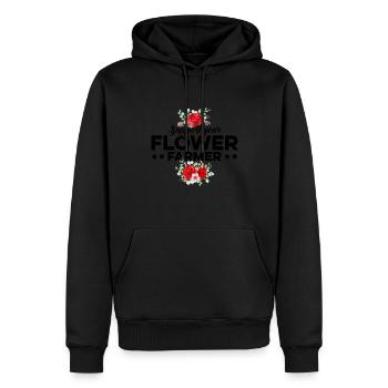 Support Your Flower Farmer Gardening Botanical Pla - Männer Premium Bio Hoodie - Schwarz - Vorne - Nico (187cm)