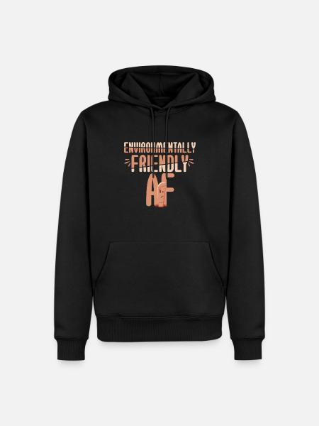 Environmentally Friendly AF - Männer Premium Bio Hoodie - Schwarz