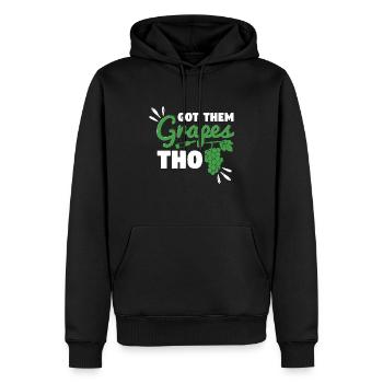 Got Them Grapes Tho - Männer Premium Bio Hoodie - Schwarz - Vorne - Nico (187cm)