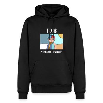 La météo texane change le design pour la fierté - Sweat à capuche Premium bio Homme - noir - Devant - Nico (187cm)