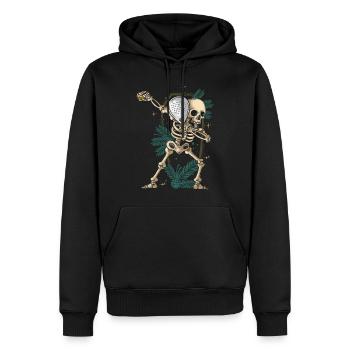 Raquette de Padel Halloween Padel Dabbing Skeleton - Sweat à capuche Premium bio Homme - noir - Devant - Nico (187cm)