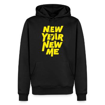 Neues Jahr Neues Ich - Männer Premium Bio Hoodie - Schwarz - Vorne - Nico (187cm)