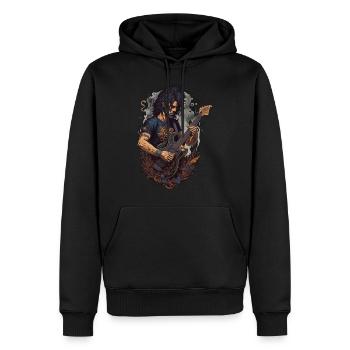 um guitarrista - Men’s Premium Organic Hoodie - black - Front - Nico (187cm)