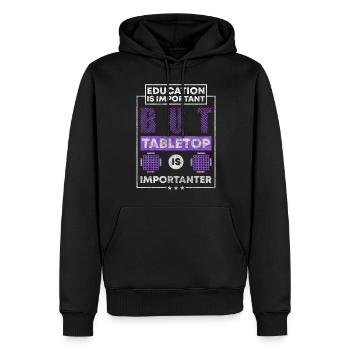 Jeux Jeu Joueur de plateau - Sweat à capuche Premium bio Homme - noir - Devant - Nico (187cm)