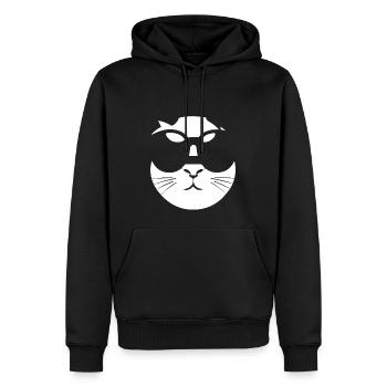 Lustiges Meerschweinchen mit Sonnenbrille Meerschweinchen - Männer Premium Bio Hoodie - Schwarz - Vorne - Nico (187cm)