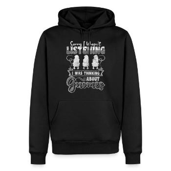 Gnom Gartenzwerg Garten Winzig - Männer Premium Bio Hoodie - Schwarz - Vorne - Nico (187cm)