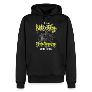 Engineer, Building, Houses, Architect's Office - Men’s Premium Organic Hoodie - black - Front - Nico (187cm)