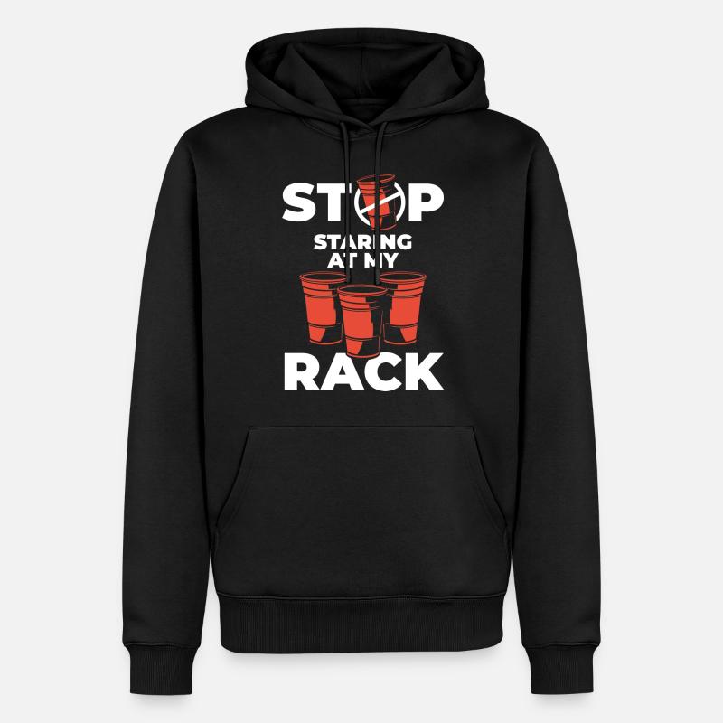 Beerpong Mug à boire - Sweat à capuche Premium bio Homme - noir