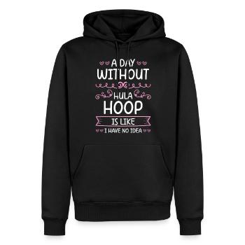 Hullern Fitness Abnehmen Motivation - Männer Premium Bio Hoodie - Schwarz - Vorne - Nico (187cm)
