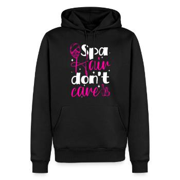Bien-être Relaxant Soins personnels - Sweat à capuche Premium bio Homme - noir - Devant - Nico (187cm)