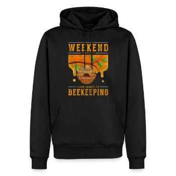 Bienenzüchter Honigwabe Insekt Imkerei - Männer Premium Bio Hoodie - Schwarz - Vorne - Nico (187cm)