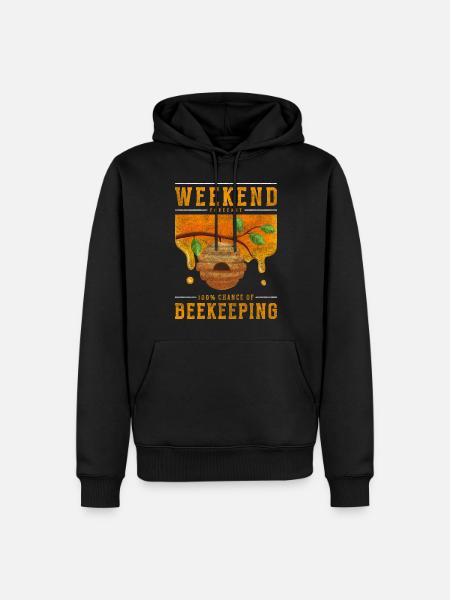 Beekeeper honeycomb insect beekeeping - Men’s Premium Organic Hoodie - black