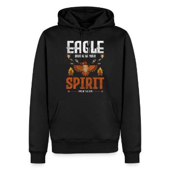 Ureinwohner Federschmuck - Männer Premium Bio Hoodie - Schwarz - Vorne - Nico (187cm)