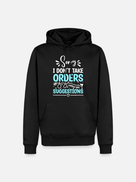 Service Gastronomy Cocktail - Men’s Premium Organic Hoodie - black