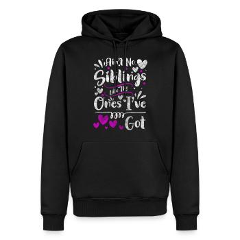 Protection de la vie familiale Sarcasme - Sweat à capuche Premium bio Homme - noir - Devant - Nico (187cm)