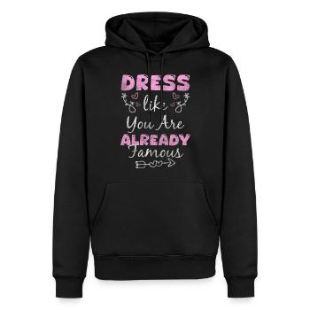 Mode Einkaufen Queen - Männer Premium Bio Hoodie - Schwarz - Vorne - Nico (187cm)