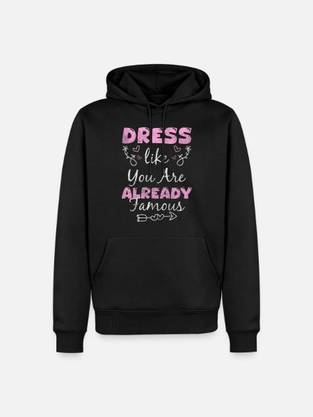 Mode Einkaufen Queen - Männer Premium Bio Hoodie - Schwarz